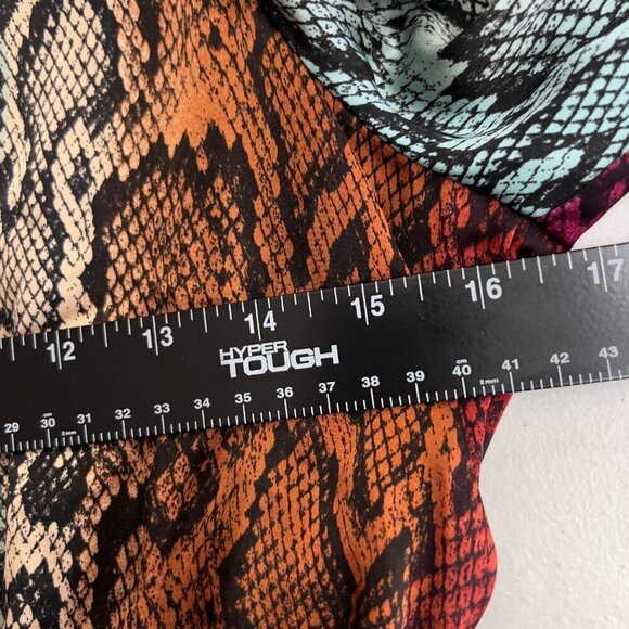 AFRM Women's Snake Ombre Cut-Out Back Smocked Waist Long Sleeves S/P NWT - Picture 13 of 15